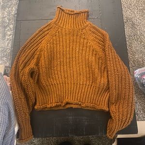 Burnt orange cozy turtle neck